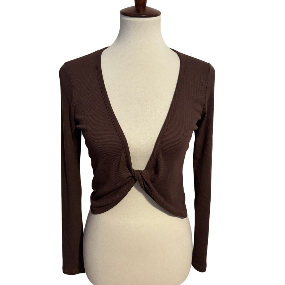 Stateside Twist Front Long Sleeve Top